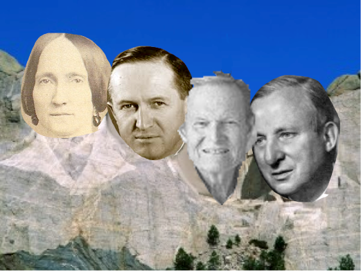 A Public Historian Mount Rushmore (l-r): Ann Pamela Cunningham, Horace Albright, Robert Kelley, and Allan Nevins.